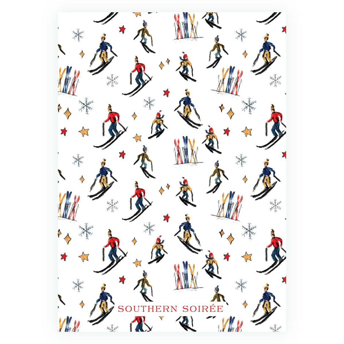 Alpine Holiday – Ski Frame Holiday Personalized Photo Card