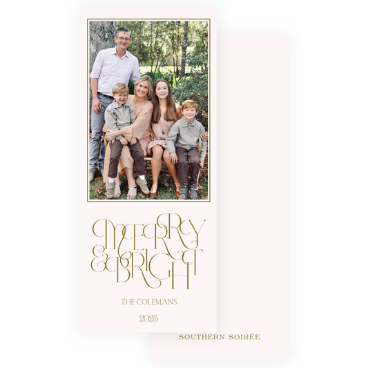 Merry + Bright Holiday Slim (Customizable Colors)