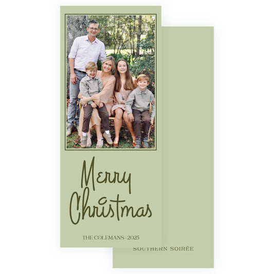 Merry Christmas Fun Holiday Slim (Customizable Colors)