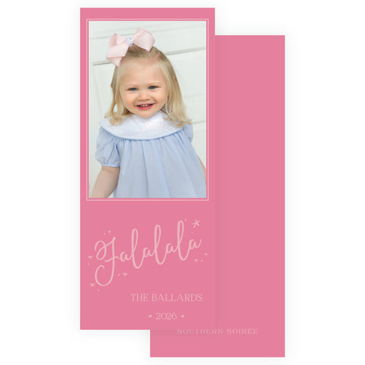 Fa la la la la with Stars Holiday Slim (Customizable Colors)