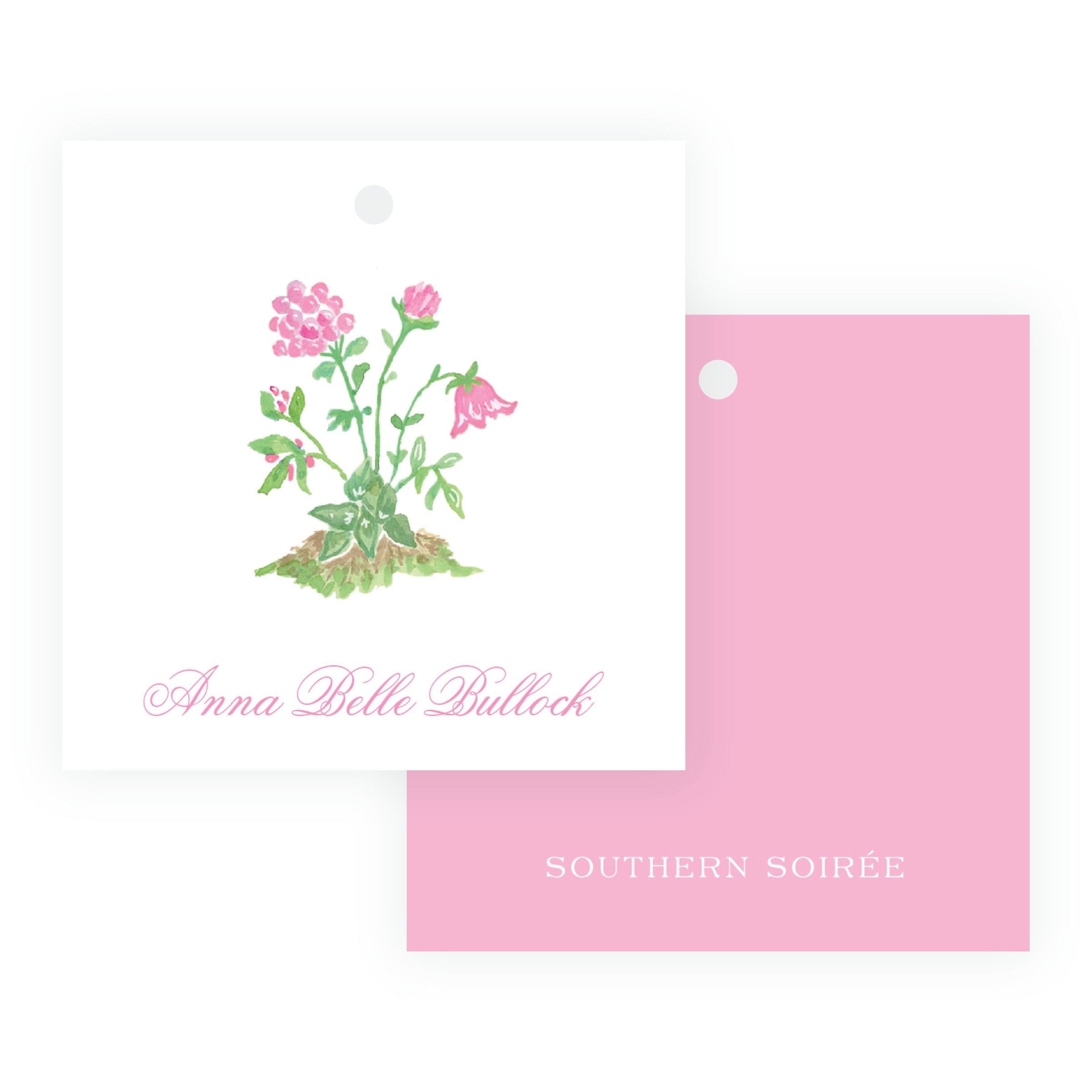 Tiny Petals Personalized Garden Bouquet Gift Tag