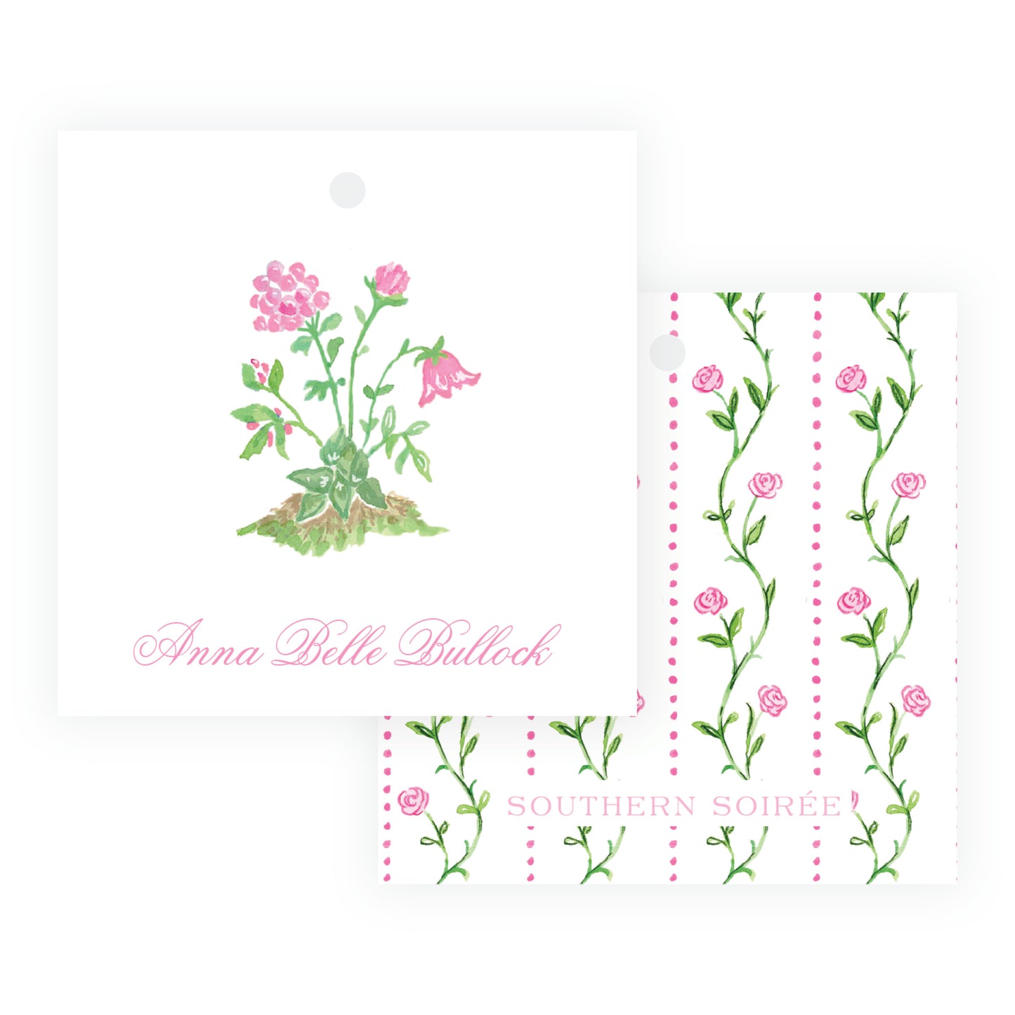 Tiny Petals Garden Bouquet Gift Tag [3x3]