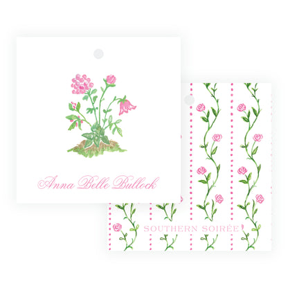 Tiny Petals Garden Bouquet Gift Tag [3x3]
