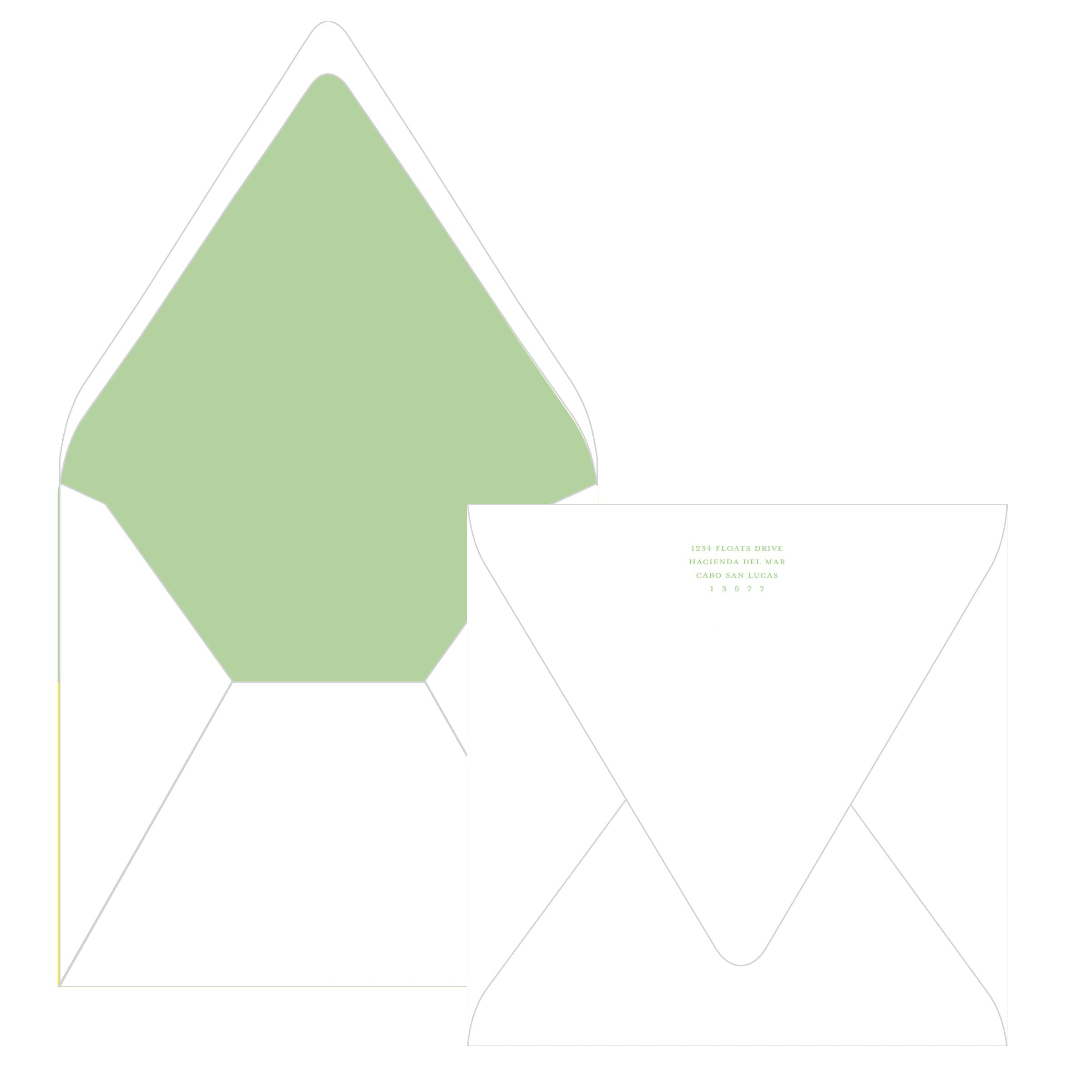 Floats & Féte Bachelorette Frame Square Card