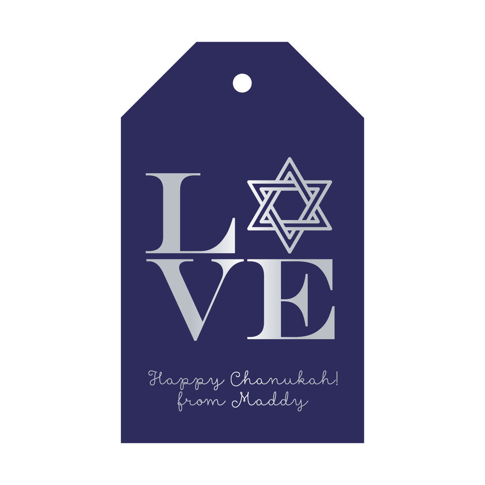 LOVE Chanukah Gift Tag T134