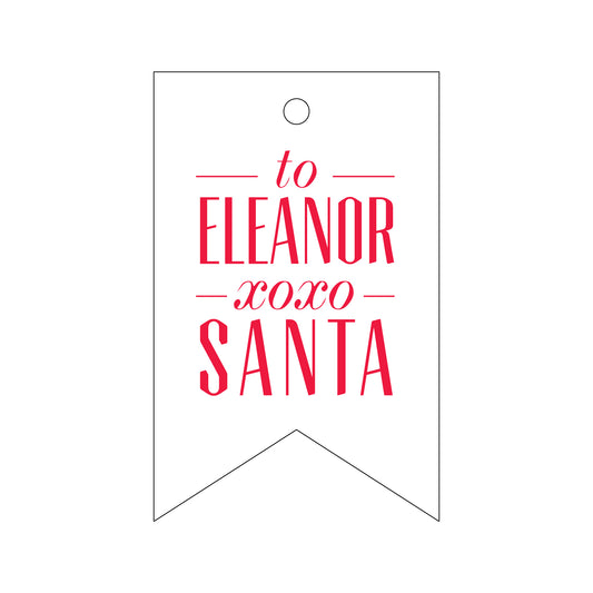 Xo Xo Santa Gift Tag - T168