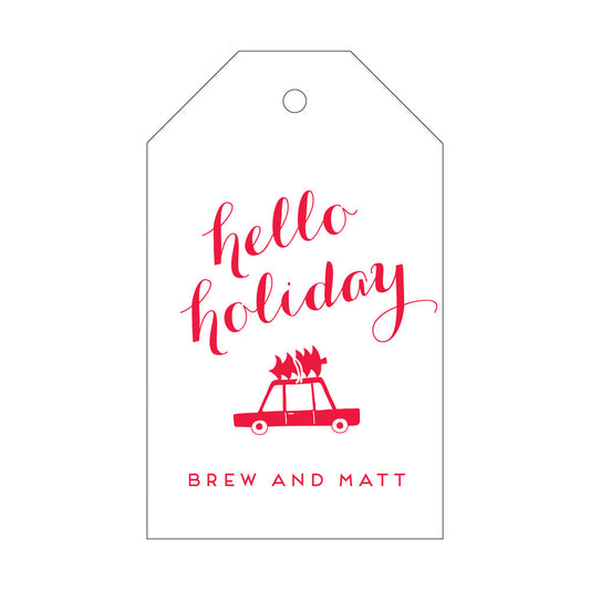 Hello Holiday Gift Tag T192
