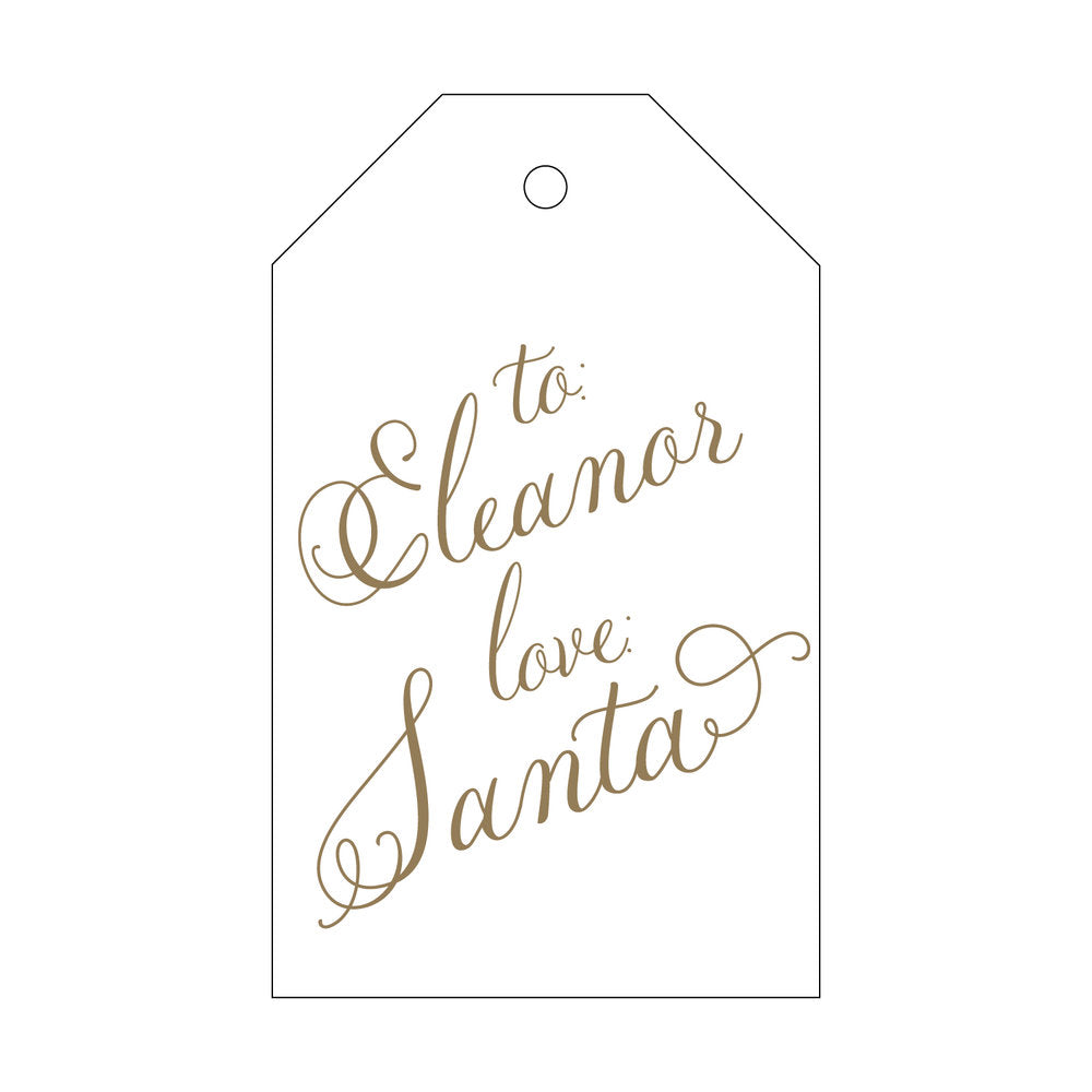 From Santa Gift Tag T194
