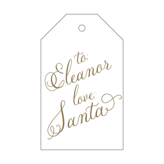 From Santa Gift Tag T194