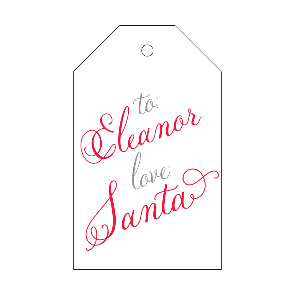 From Santa Gift Tag T194