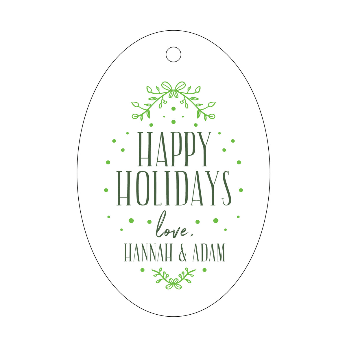 Happy Holidays Gift Tag T203