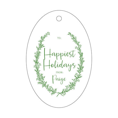 Happiest Holidays Gift Tag T204