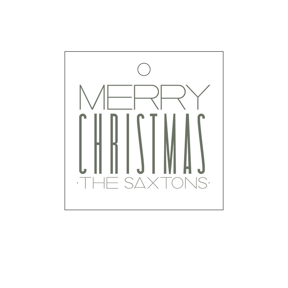 Merry Christmas Gift Tag  T260