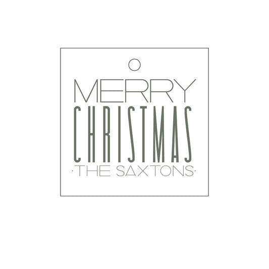 Merry Christmas Gift Tag  T260