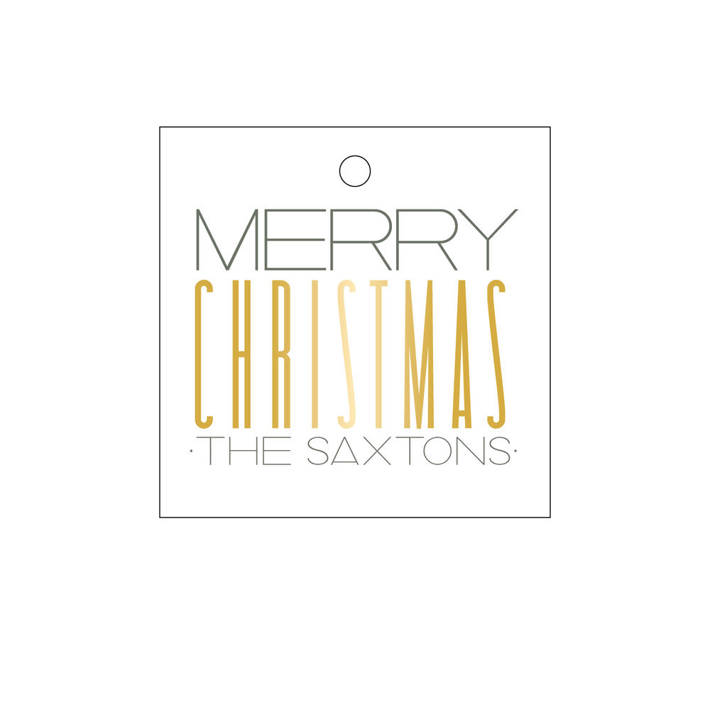Merry Christmas Gift Tag  T260