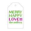 Merry Happy Love Gift Tag T262