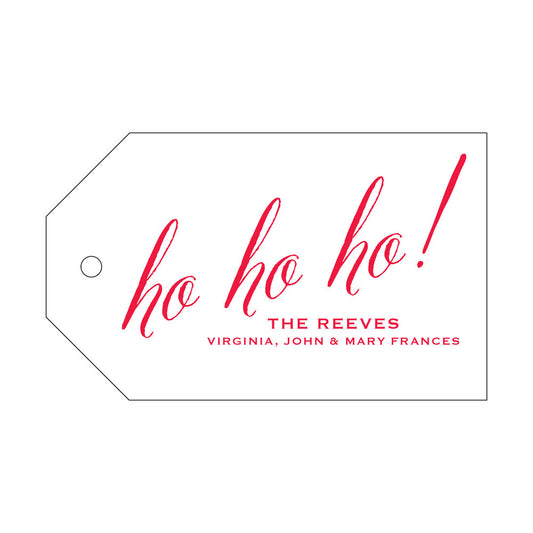 Ho Ho Ho Landscape Gift Tag T263