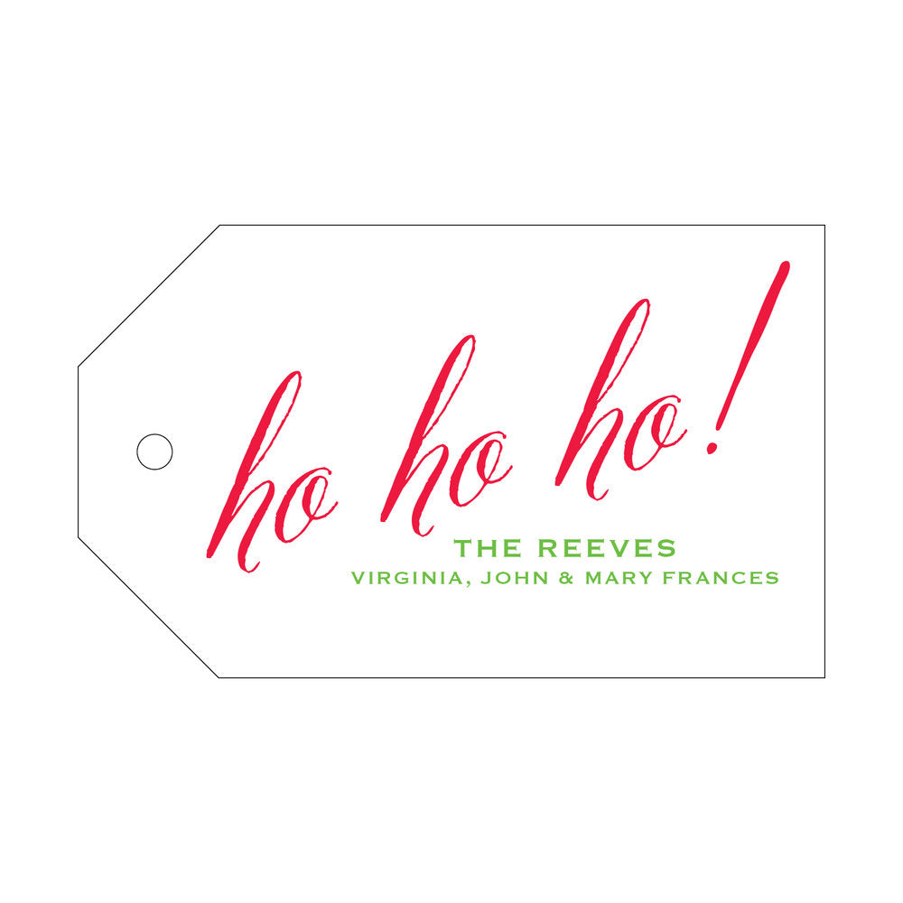 Ho Ho Ho Landscape Gift Tag T263