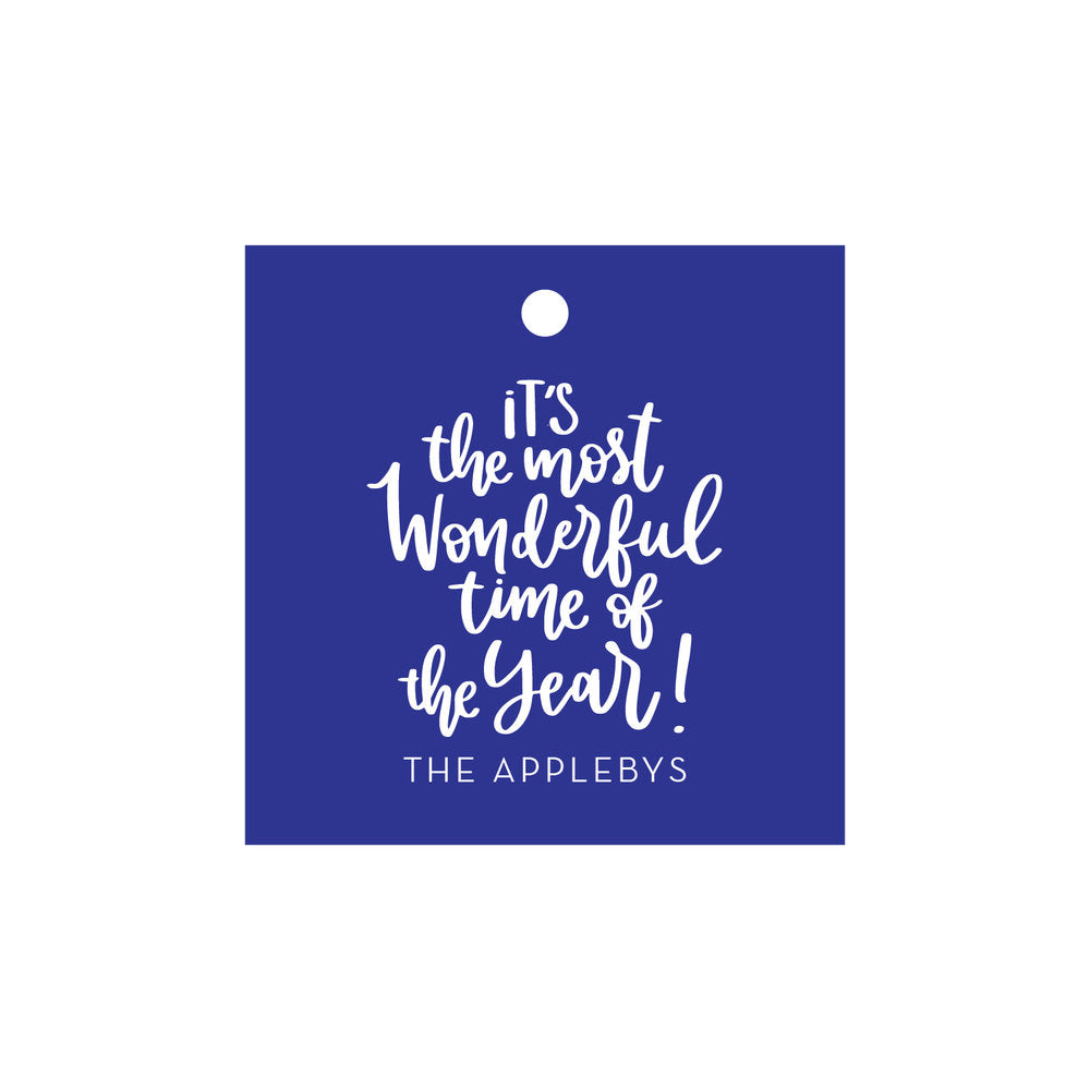It's The Most Wonderful Time Of The Year Gift Tag T283