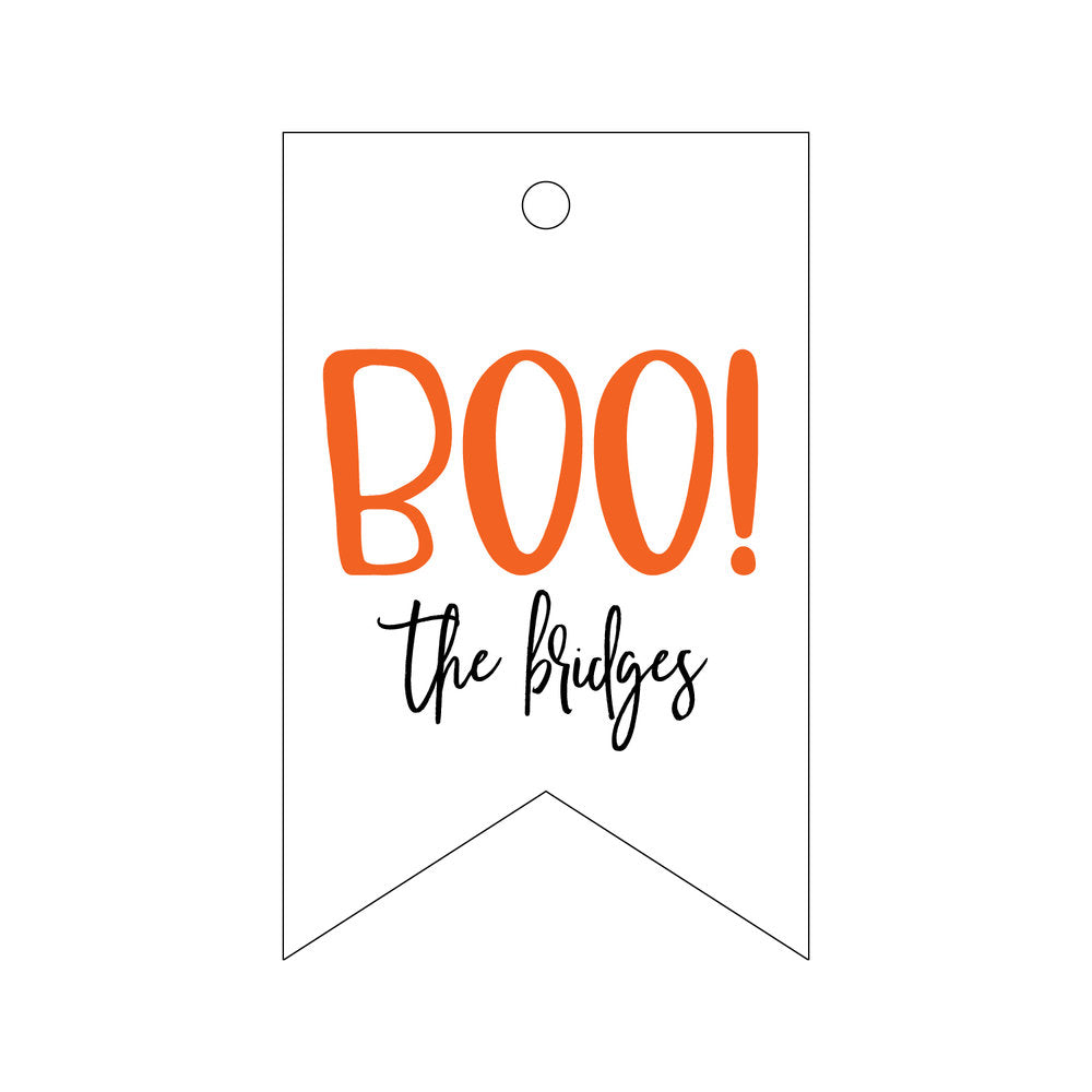 Boo Halloween Gift Tag T286