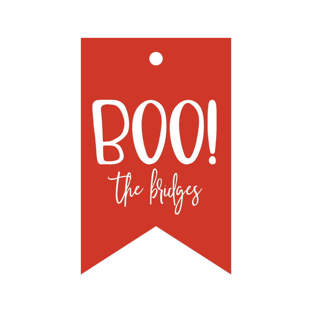 Boo Halloween Gift Tag T286