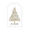 We Wish You A Very Merry Christmas Gift Tag T290