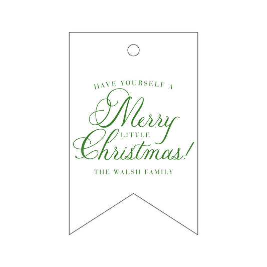 Merry Little Christmas Gift Tag T300