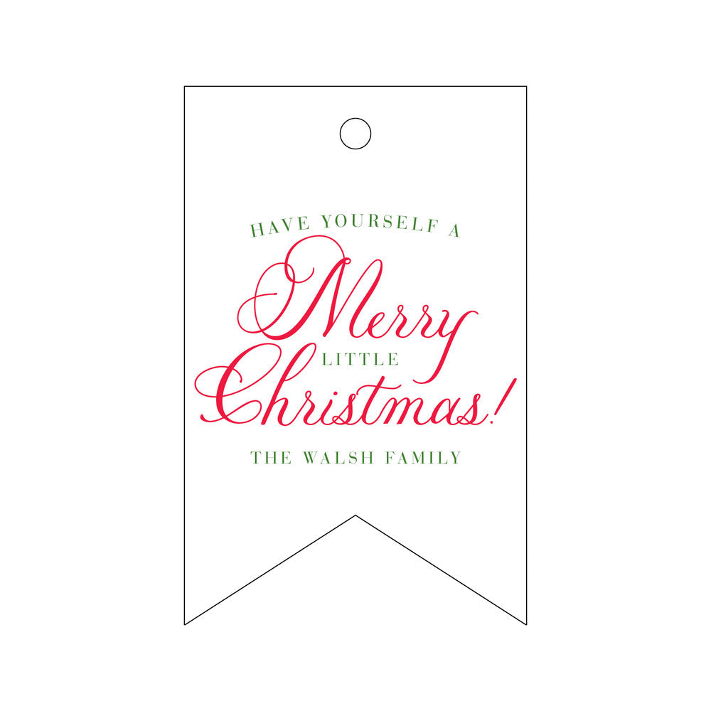 Merry Little Christmas Gift Tag T300