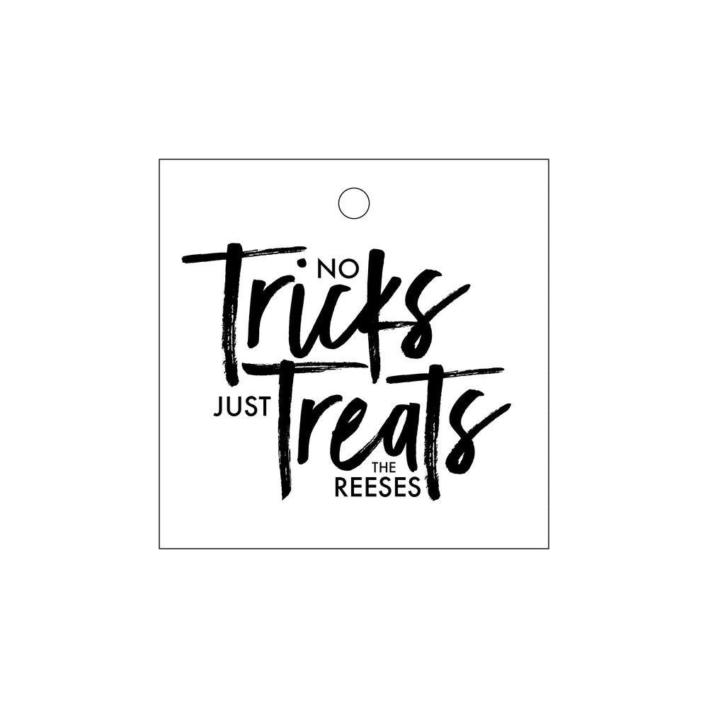 No Tricks Just Treats Gift Tag T301
