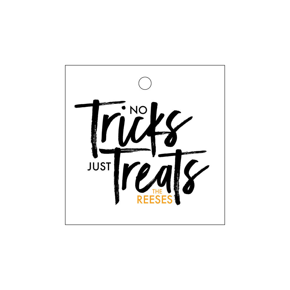 No Tricks Just Treats Gift Tag T301