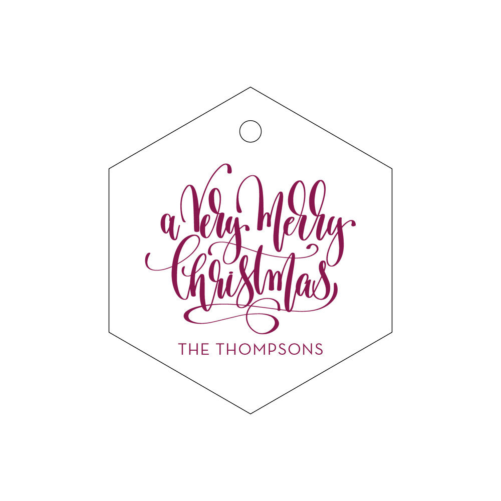 A Very Merry Christmas Gift Tag T315