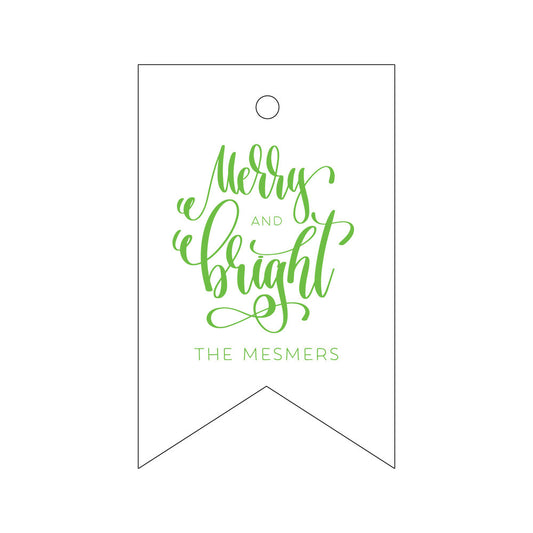 Merry and Bright Gift Tag T340