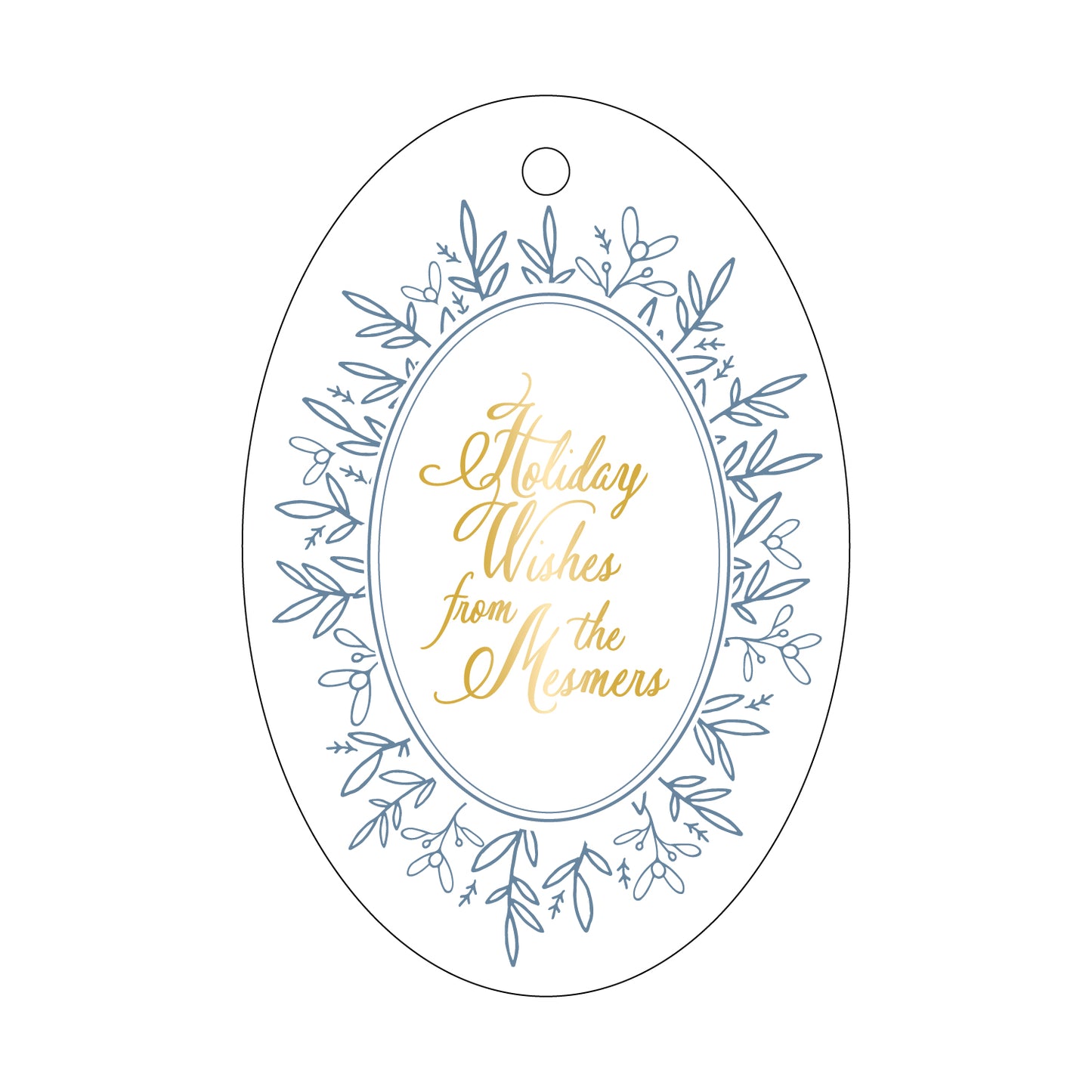 Holiday Wishes Gift Tag T341