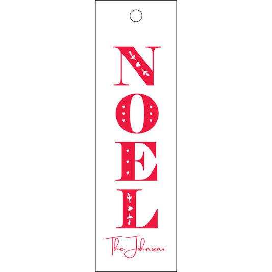 Noel Skinny Gift Tag  T346