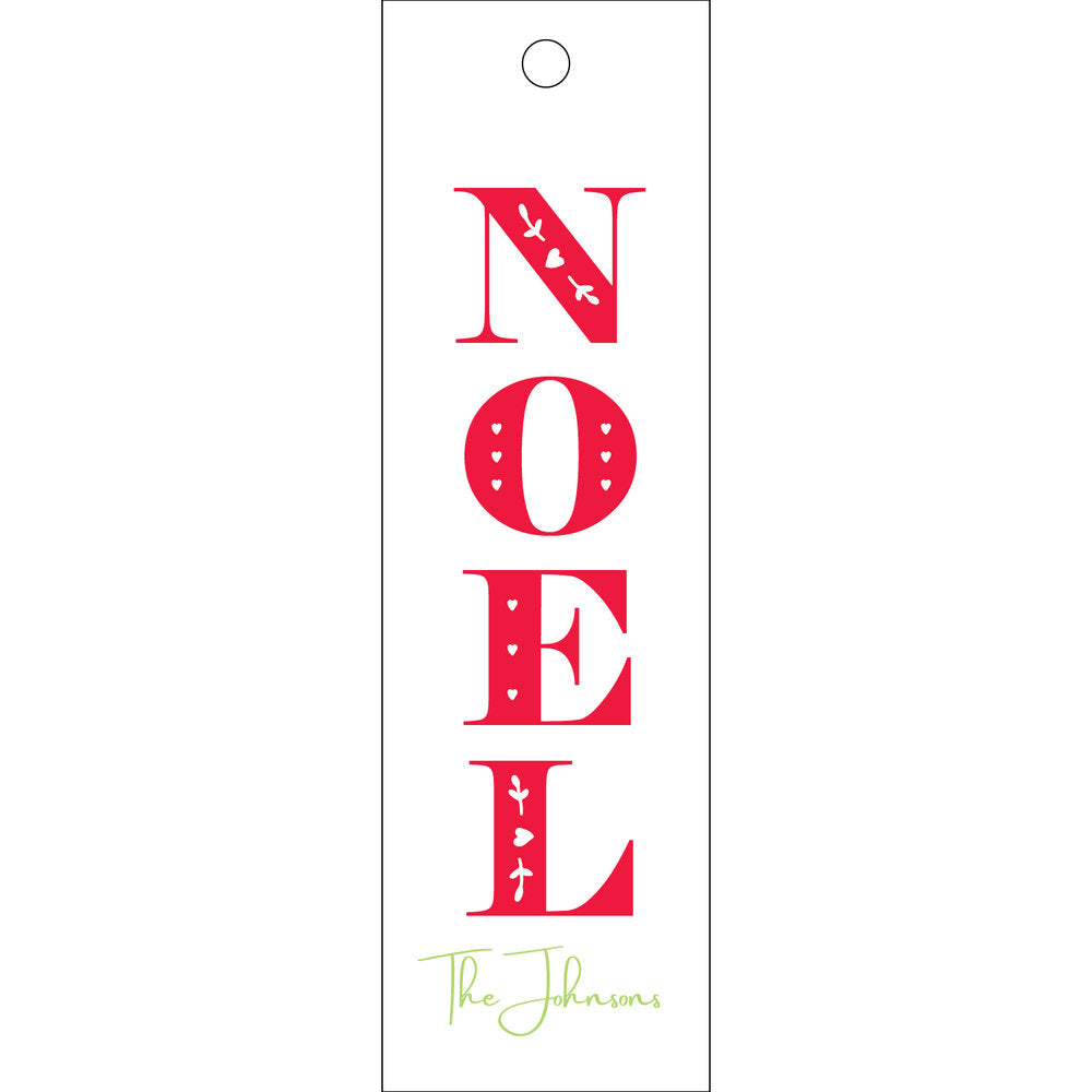 Noel Skinny Gift Tag  T346