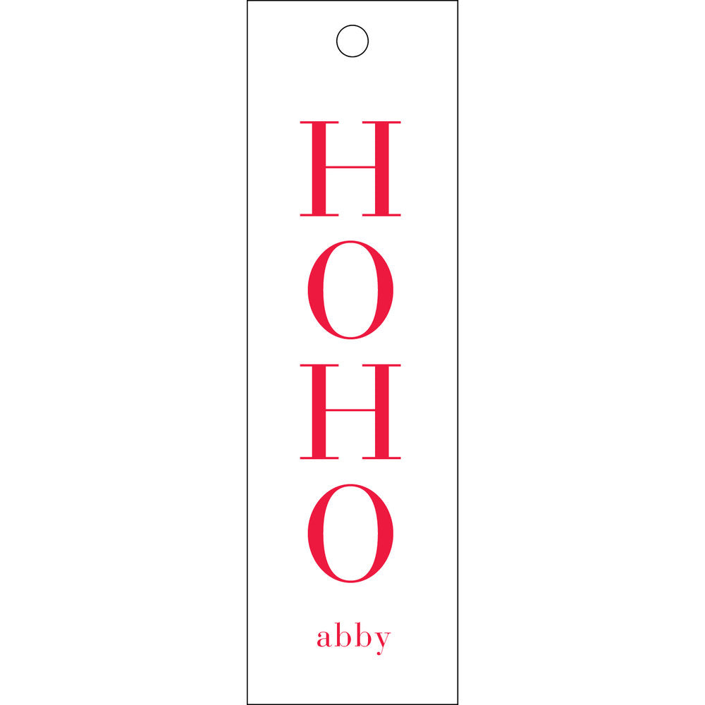Ho Ho Ho Skinny Gift Tag  T353