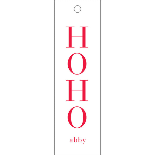 Ho Ho Ho Skinny Gift Tag  T353