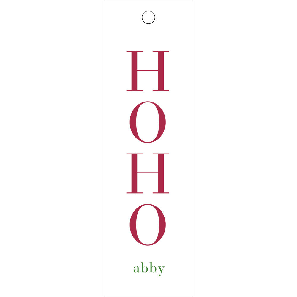 Ho Ho Ho Skinny Gift Tag  T353