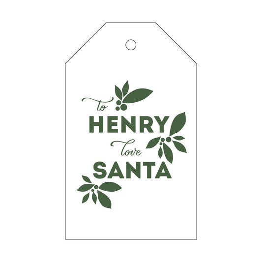 Love Santa Gift Tag T37