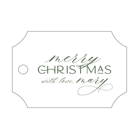 Merry Christmas with love Gift Tag TT403