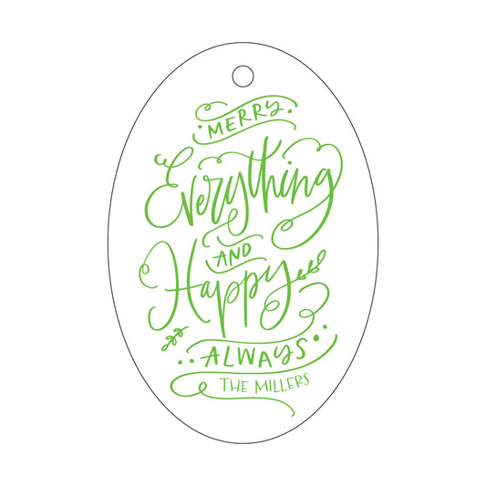 Merry Everything & Happy Always Gift Tag T409