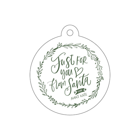Just For You Circle Gift Tag T413