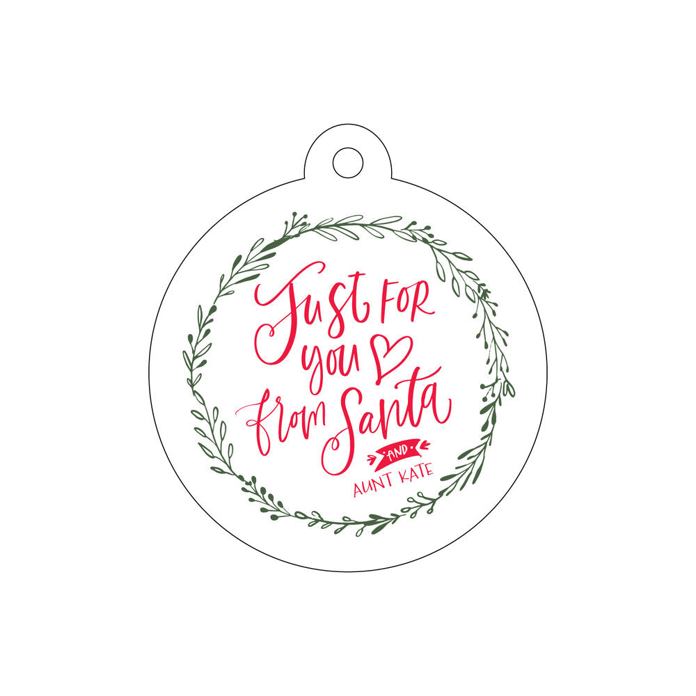 Just For You Circle Gift Tag T413