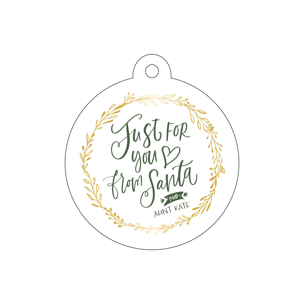 Just For You Circle Gift Tag T413