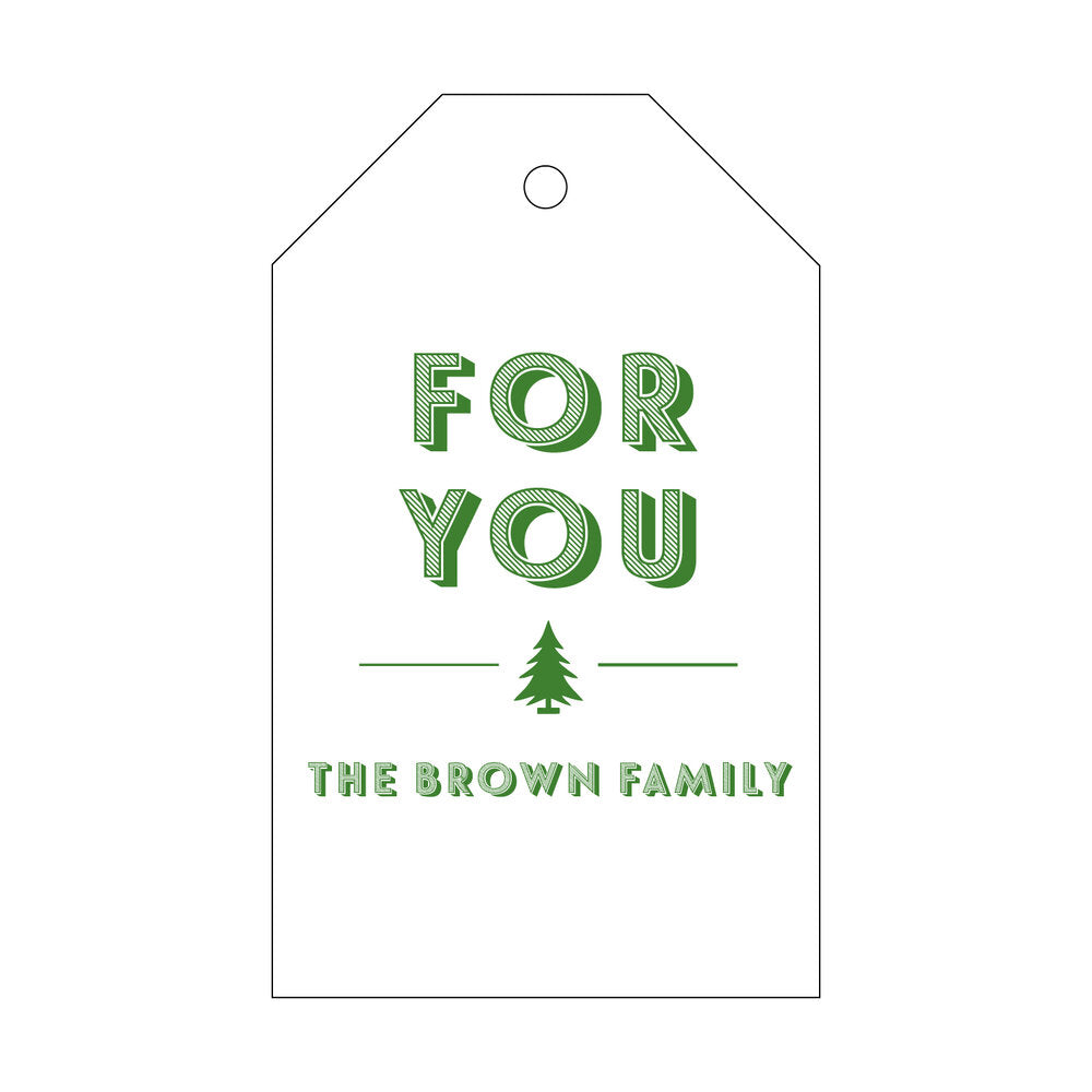 For You Gift Tag T418