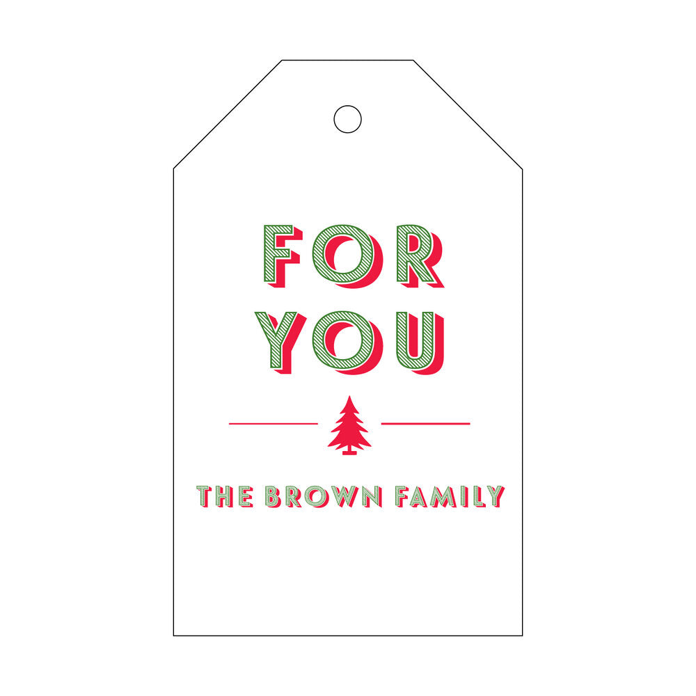 For You Gift Tag T418