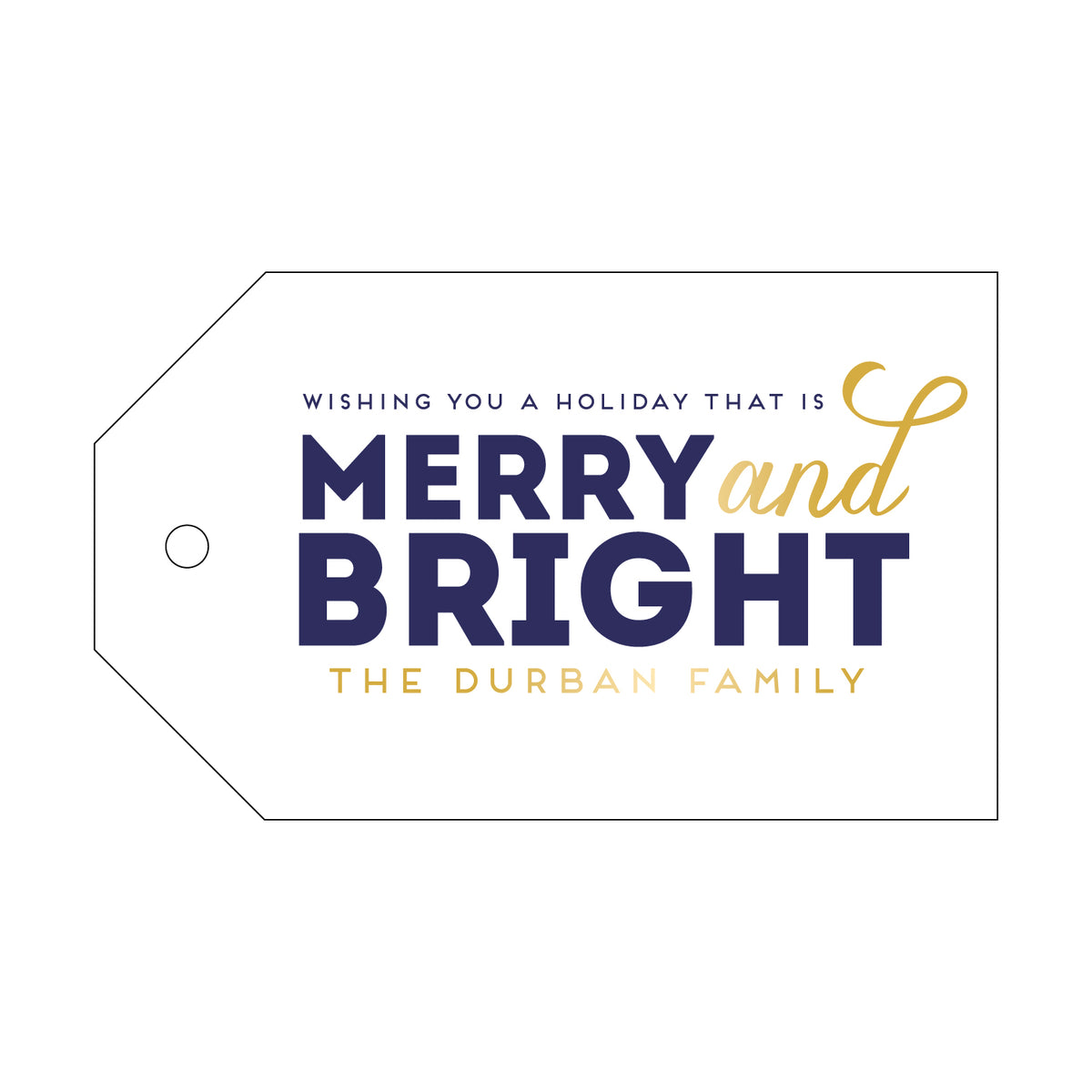 Merry & Bright GIft Tag T44