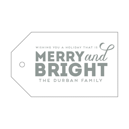 Merry & Bright GIft Tag T44