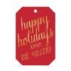 Happy Holidays Gift Tag -  T504 (with emboss)