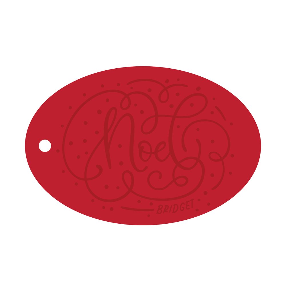 Noel Gift Tag -  T523 (with emboss)